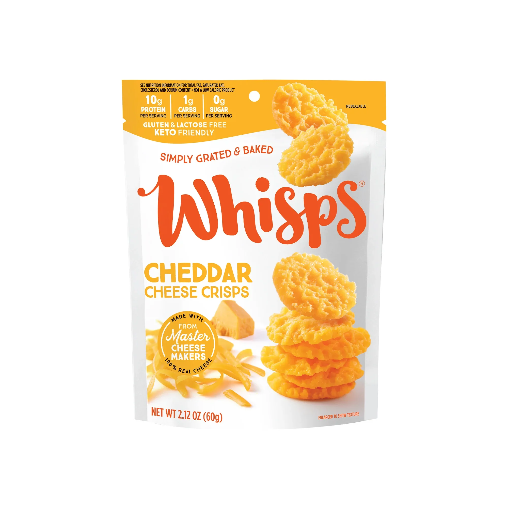 Whisps - Cheese Crisps - Cheddar - 60g