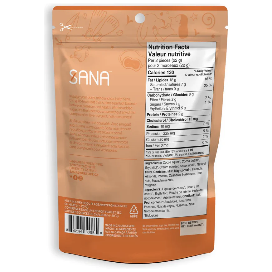 Sana - Chocolaty bites - Dark Chocolate Orange - 100g - Image 2