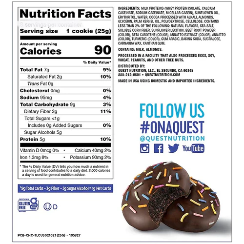 Quest Frosted Cookie - Chocolate Cake - 1 Cookie - Image 2
