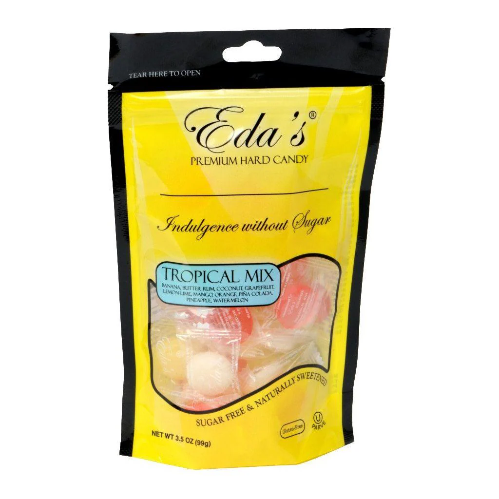 Eda's Sugar Free Hard Candy - Tropical Mix - 3.5 oz