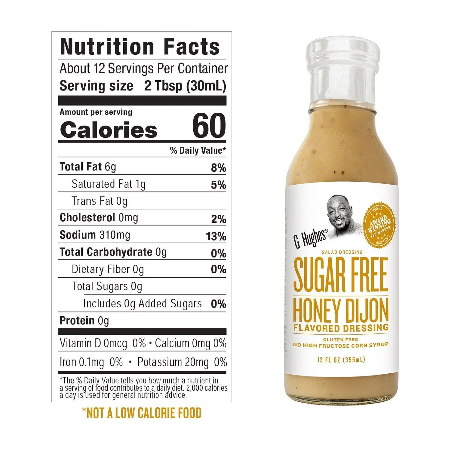 G Hughes Salad Dressing - Sugar Free Honey Dijon - 12 oz - Image 2