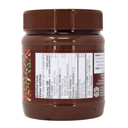 Good Good - Hazelnut Cocoa Spread - No sugar added - 12 oz jar - Image 2