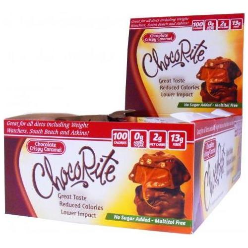 Healthsmart - ChocoRite Clusters - Chocolate Crispy Caramel ** 16 Bars **