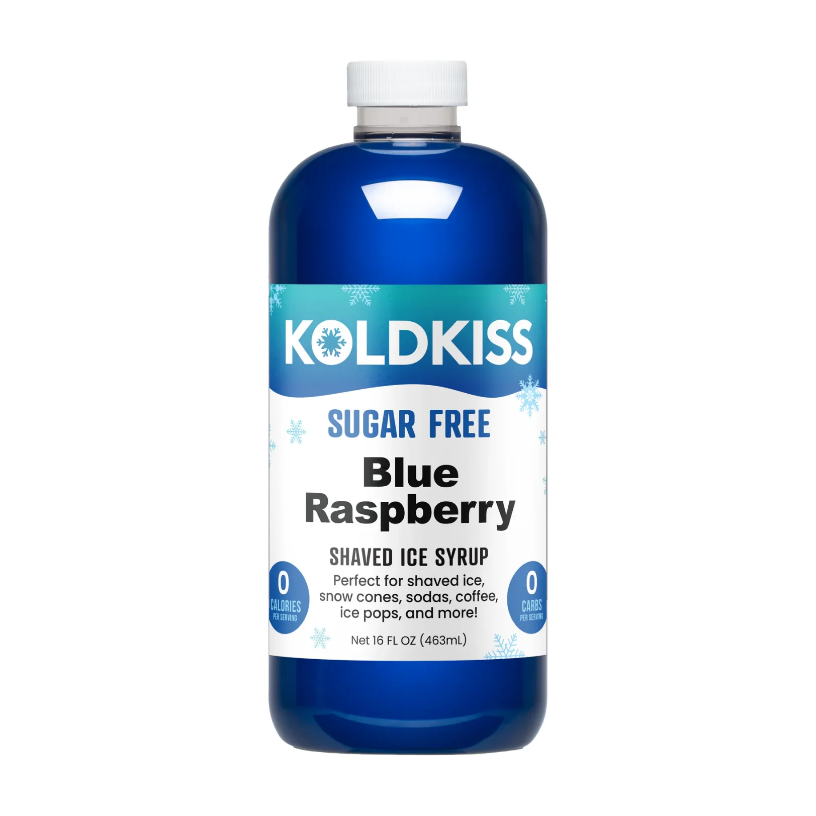 Koldkiss - Sugar Free Shaved Ice Syrup - Blue Raspberry - 463ml