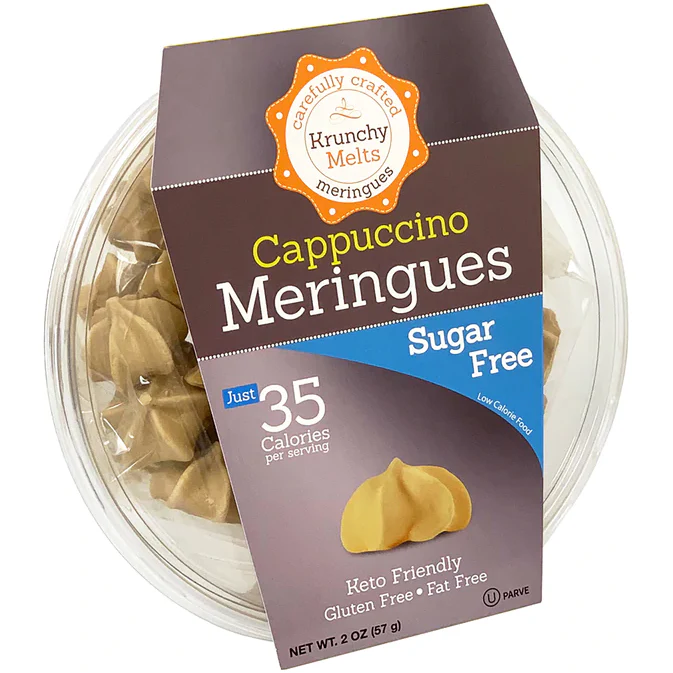 Krunchy Melts - Sugar Free Meringue - Cappuccino - 57g