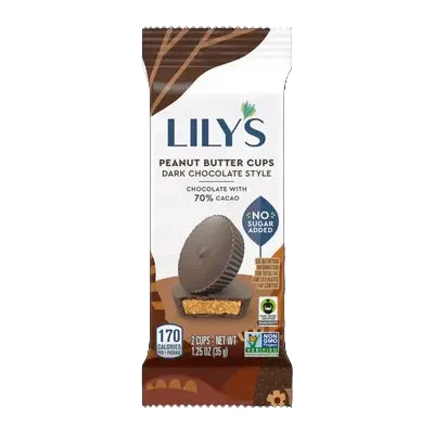 Lily's - Peanut Butter Cups - Dark Chocolate Style 70% Cacao - 2 cups