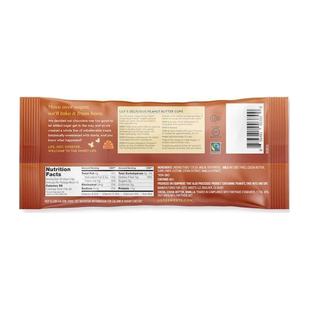 Lily's - Baking Chips - Semi-Sweet Style 45% - 255 g - Image 2