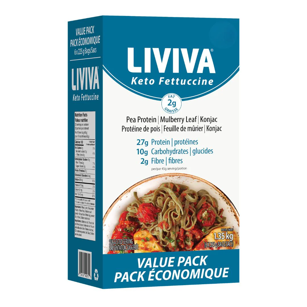 Liviva - Low Carb High Protein Pasta - Value Pack of 6 - Image 2