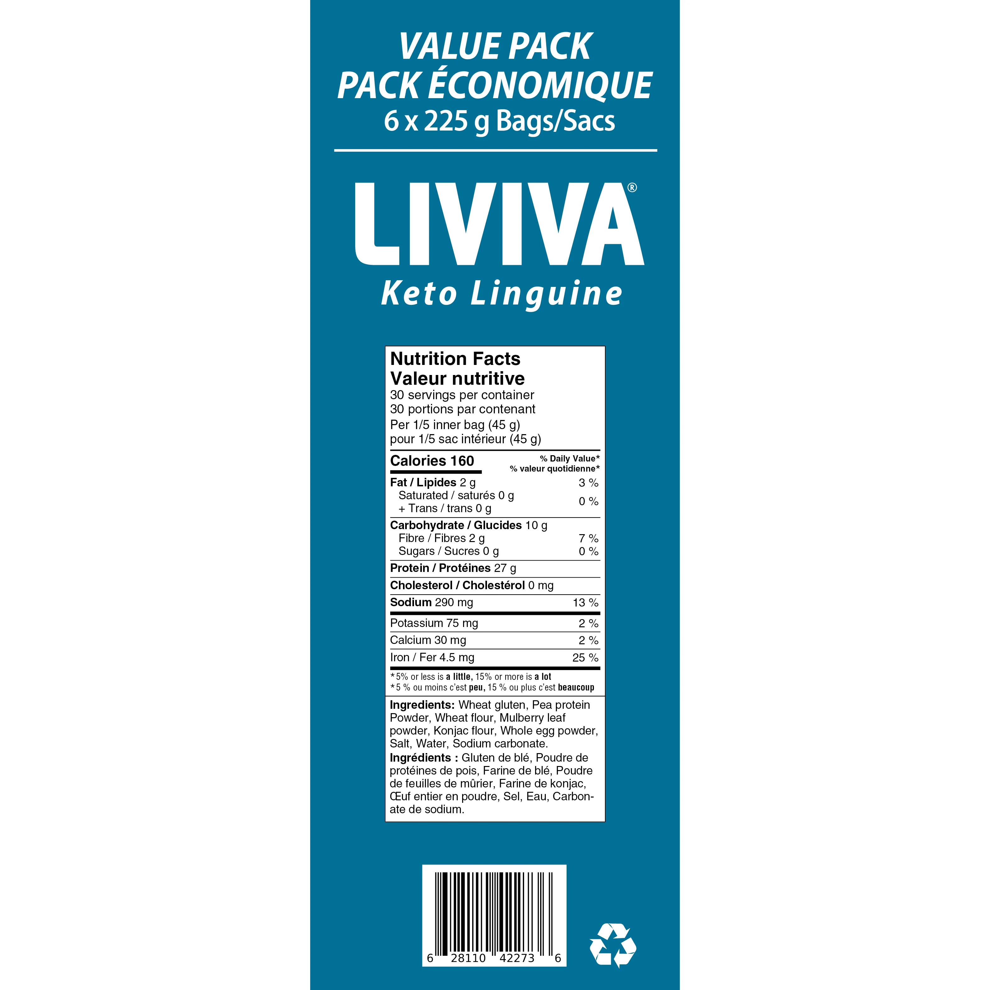 Liviva - Low Carb High Protein Pasta - Value Pack of 6 - Image 6