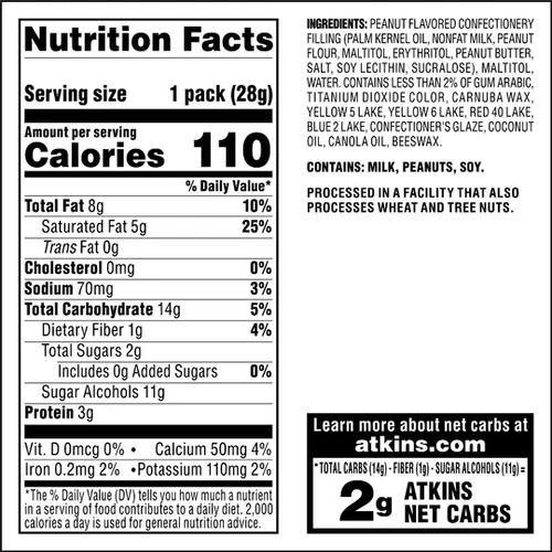 Atkins Endulge - Peanut Butter Candies - 5 Pack - 140g - Image 2