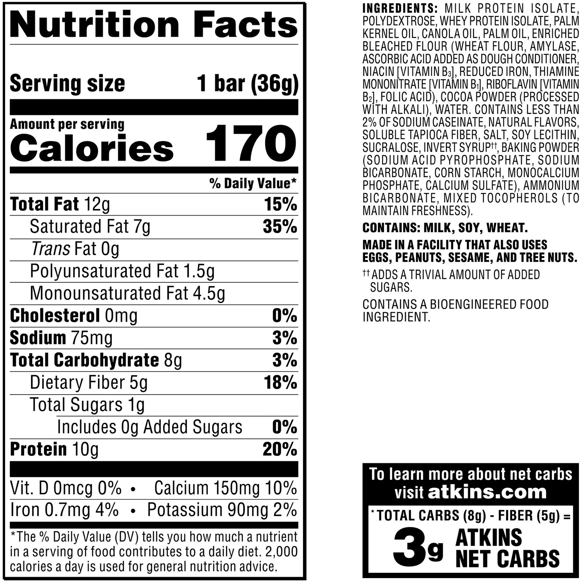 Atkins - Protein Wafer Crisp - Chocolate Creme - 5 Bars - Image 2