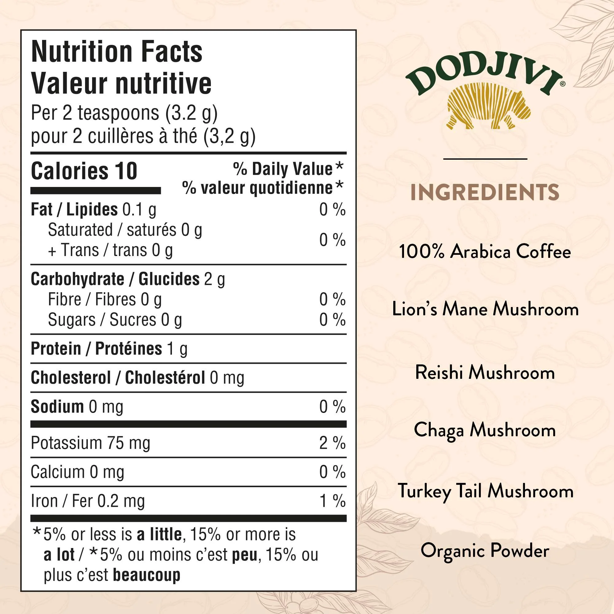 Dodjivi - Premium Mushroom Coffee - Vitality - 18 Servings - Image 2