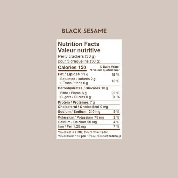 Eve's Crackers Black Sesame 108g - Image 2
