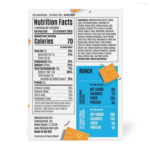 Fiber Gourmet - Thinables - Ranch - 120g - Image 2
