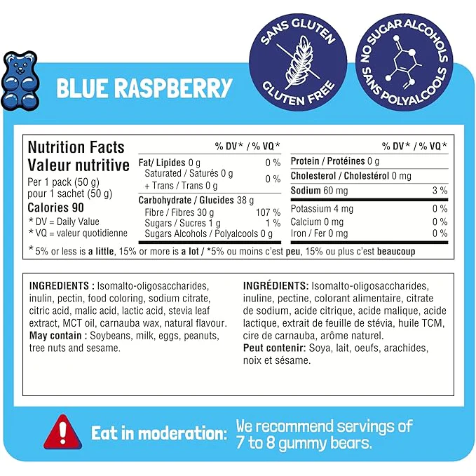 Go Nutrition - Go Gummy - Blue Raspberry - 50g - Image 2