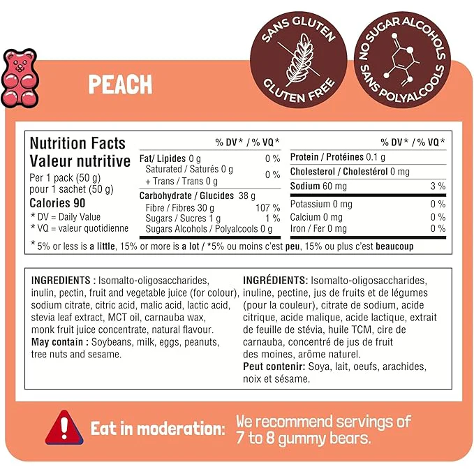 Go Nutrition - Go Gummy - Peach - 50g - Image 2