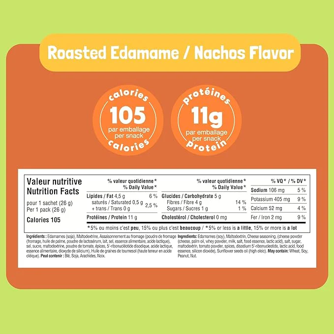 Go Nutrition - GoBeanz Crunchy Roasted Edamame - Nacho - 26g - Image 2