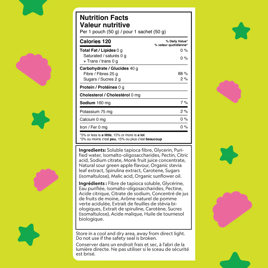 Herbaland - Oh My! Berries - Sour Green Apple Gummies - 50g - Image 2