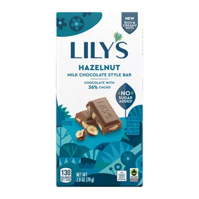 Lily's - Milk Chocolate Bar - Hazelnut Milk 40% - 79 g