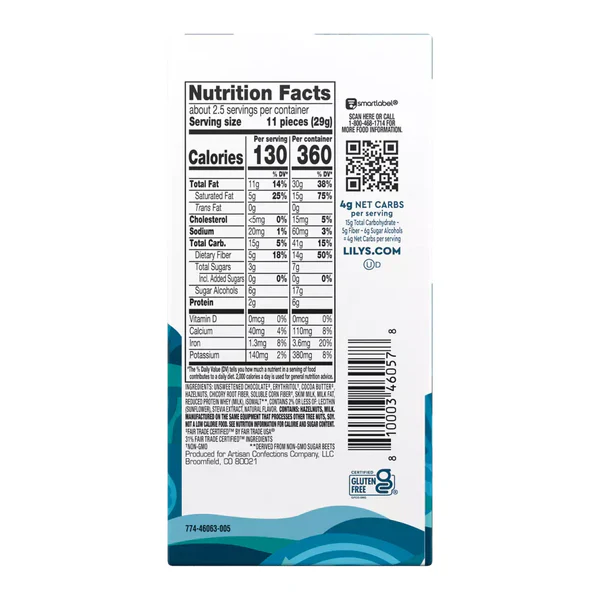 Lily's - Milk Chocolate Bar - Hazelnut Milk 40% - 79 g - Image 2