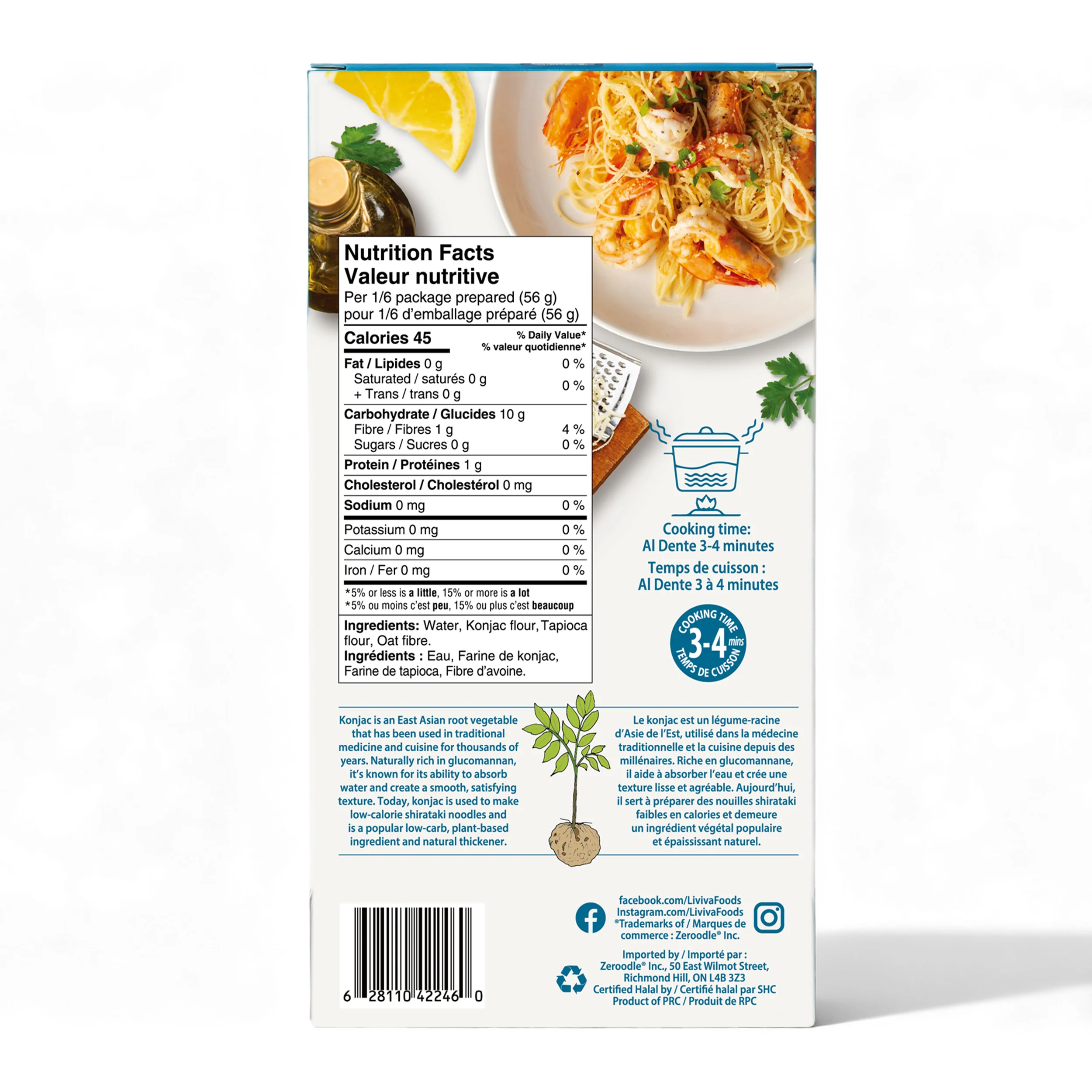Liviva - Low Carb Dried Shirataki - Capellini - 120g - Image 2