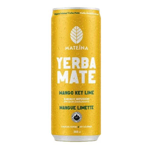 Mateina - Zero Sugar Energy Infusion - Mango Key Lime - 355ml