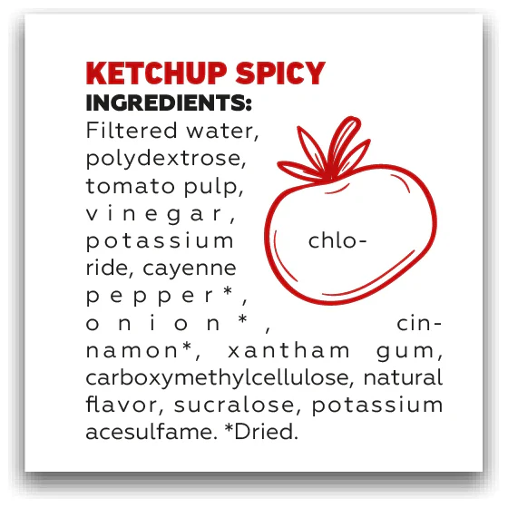 Mrs Taste - Zero Calories Sauce - Spicy Ketchup - 12.3oz - Image 3