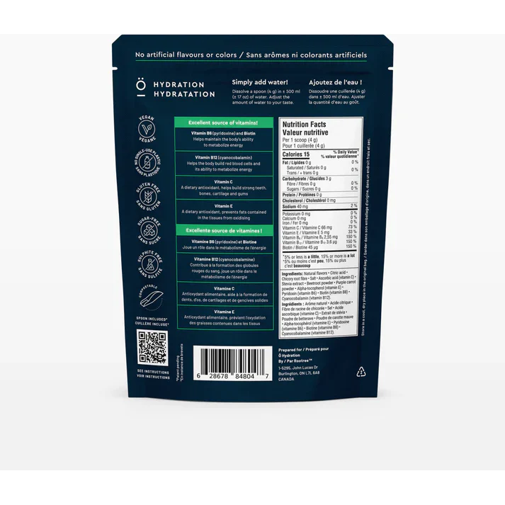 O Hydration - Sugar Free Hydration Boosters for Immunity - Raspberry-Watermelon - 100g - Image 2