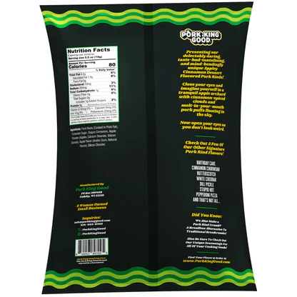Pork King Good - Dessert Pork Rinds - Apple Cinnamon - 85g - Image 2