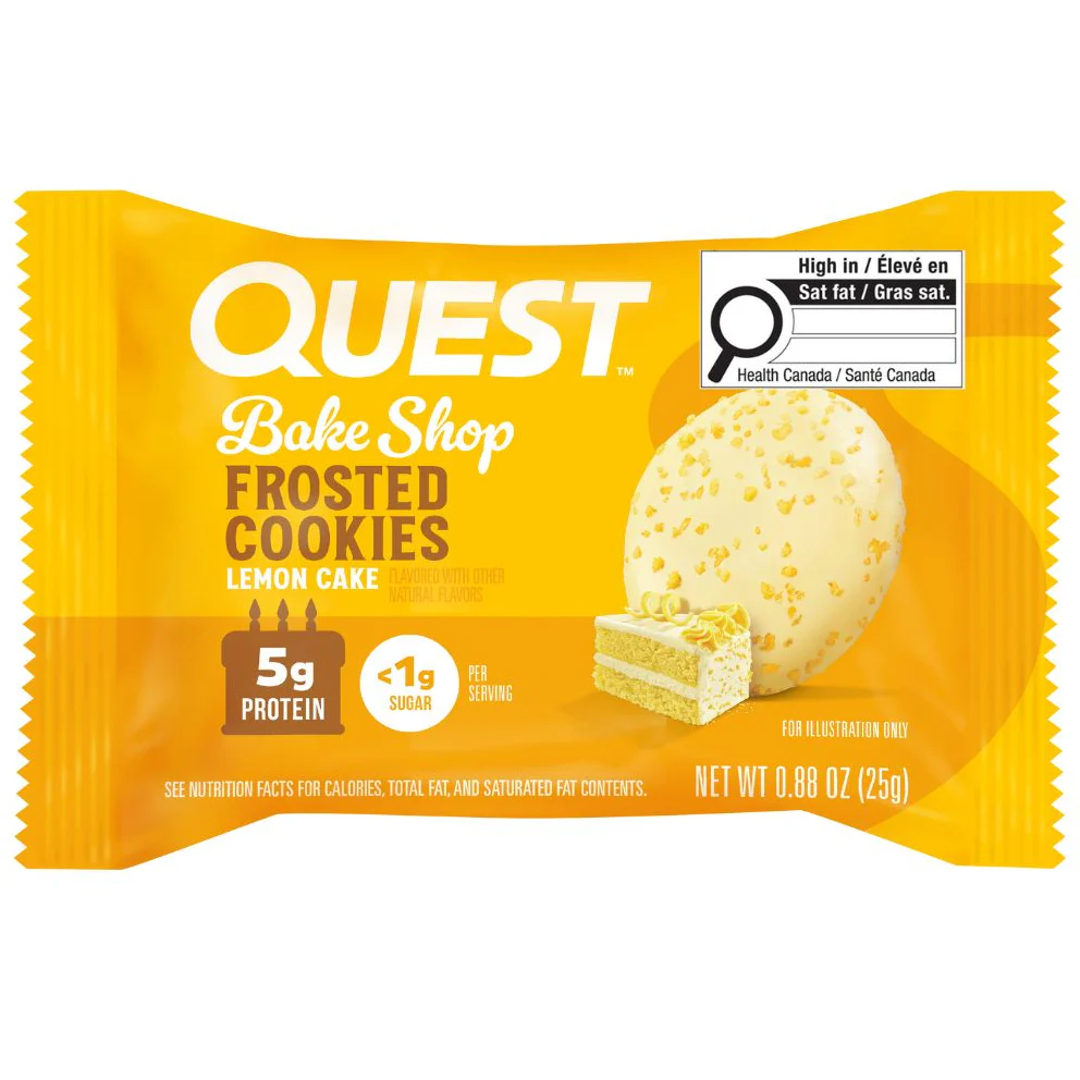 Quest Frosted Cookie - Lemon Cake - 1 Cookie