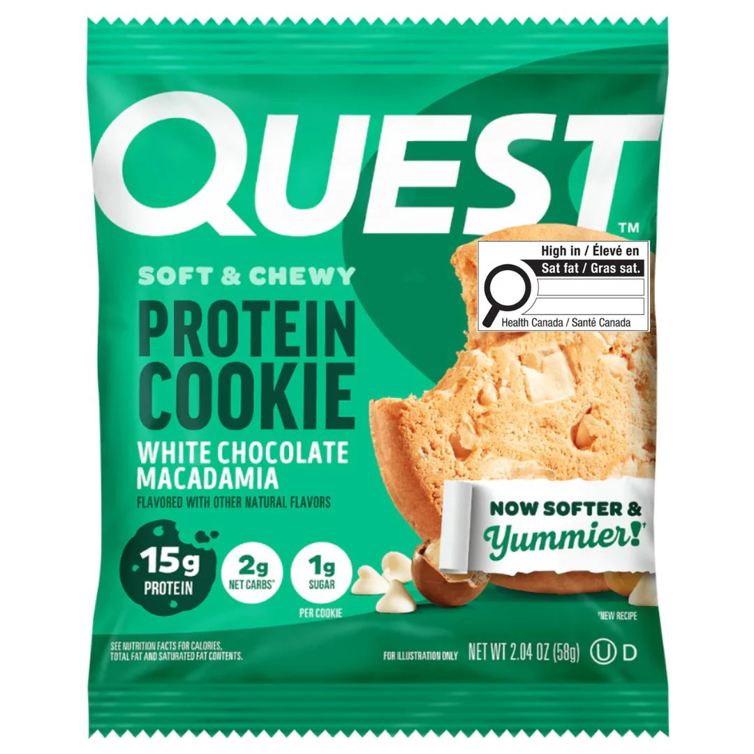 Quest - Soft & Chewy Protein Cookie - White Chocolate Macadamia - 1 Cookie