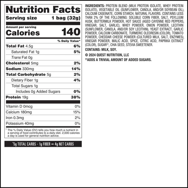 Quest Tortilla Style Protein Chips - Buffalo Ranch - 32g - Image 2