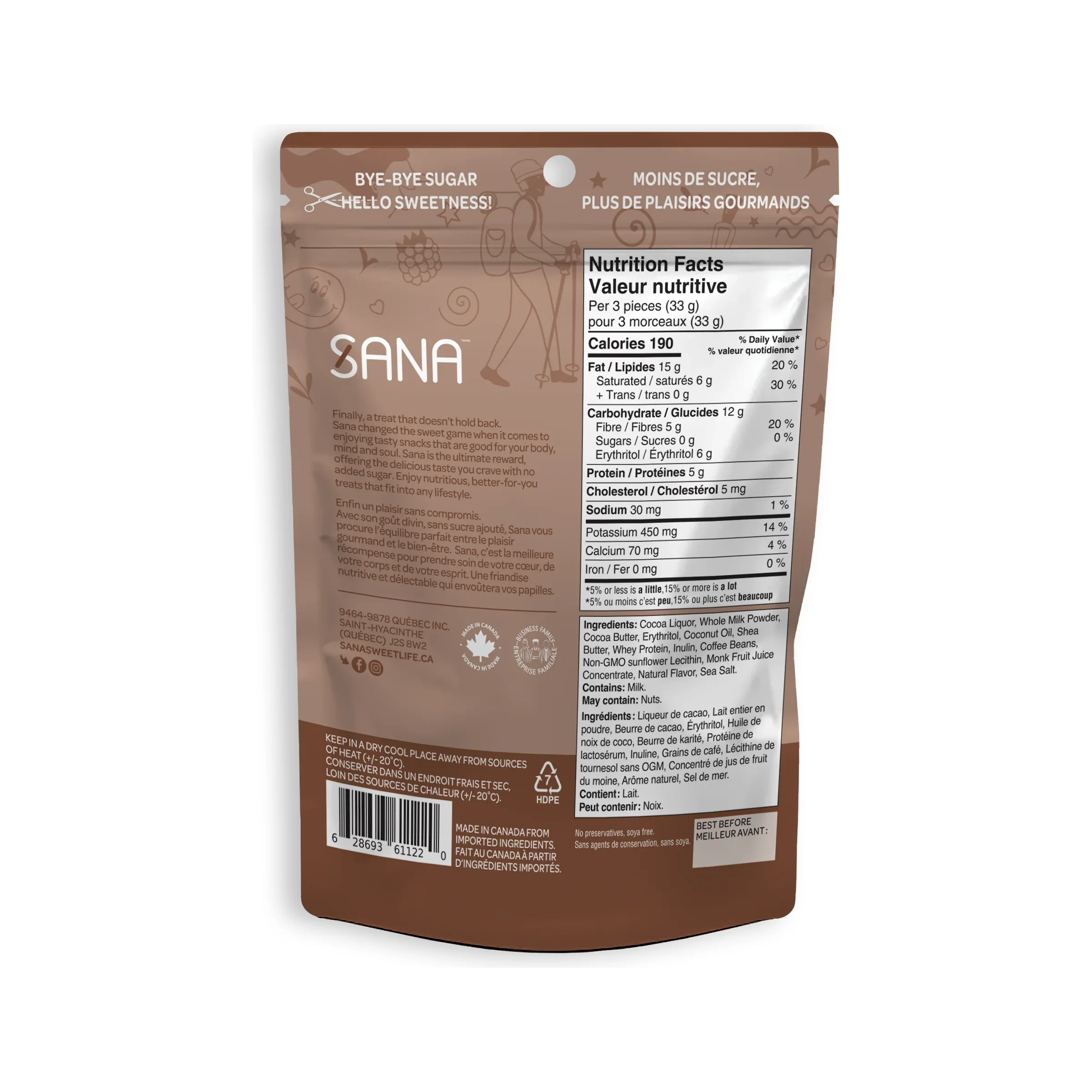 Sana - Chocolaty bites - Coffee - 100g - Image 2
