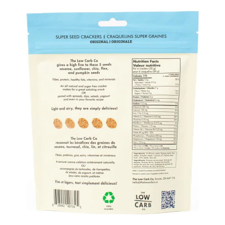 The Low Carb Co - Super Seed Keto Cracker - Original - 101g - Image 2