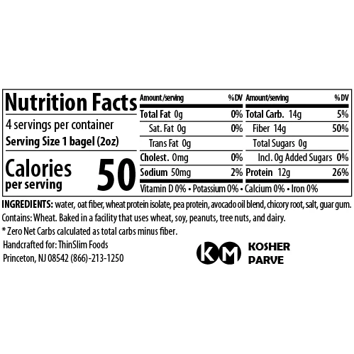ThinSlim Foods - Xtreme Bagels - Plain - Image 2