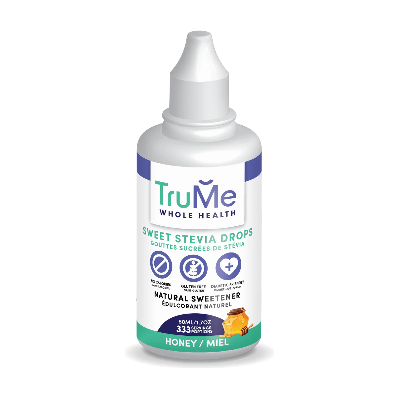 Trume - Sweet Stevia Drops - Honey - 50ml