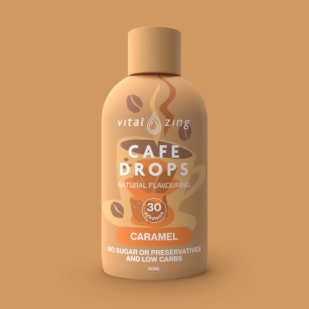 Vital Zing - Sugar Free Cafe Drops - Caramel - 40ml