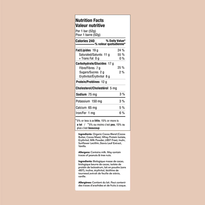 ZoRaw Keto Chocolates - Milk Chocolate Bar With Protein - 52g - Image 2