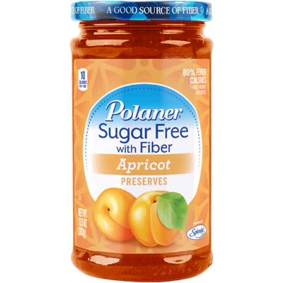 Polaner - Sugar Free Jam with Fiber - Apricot - 383g