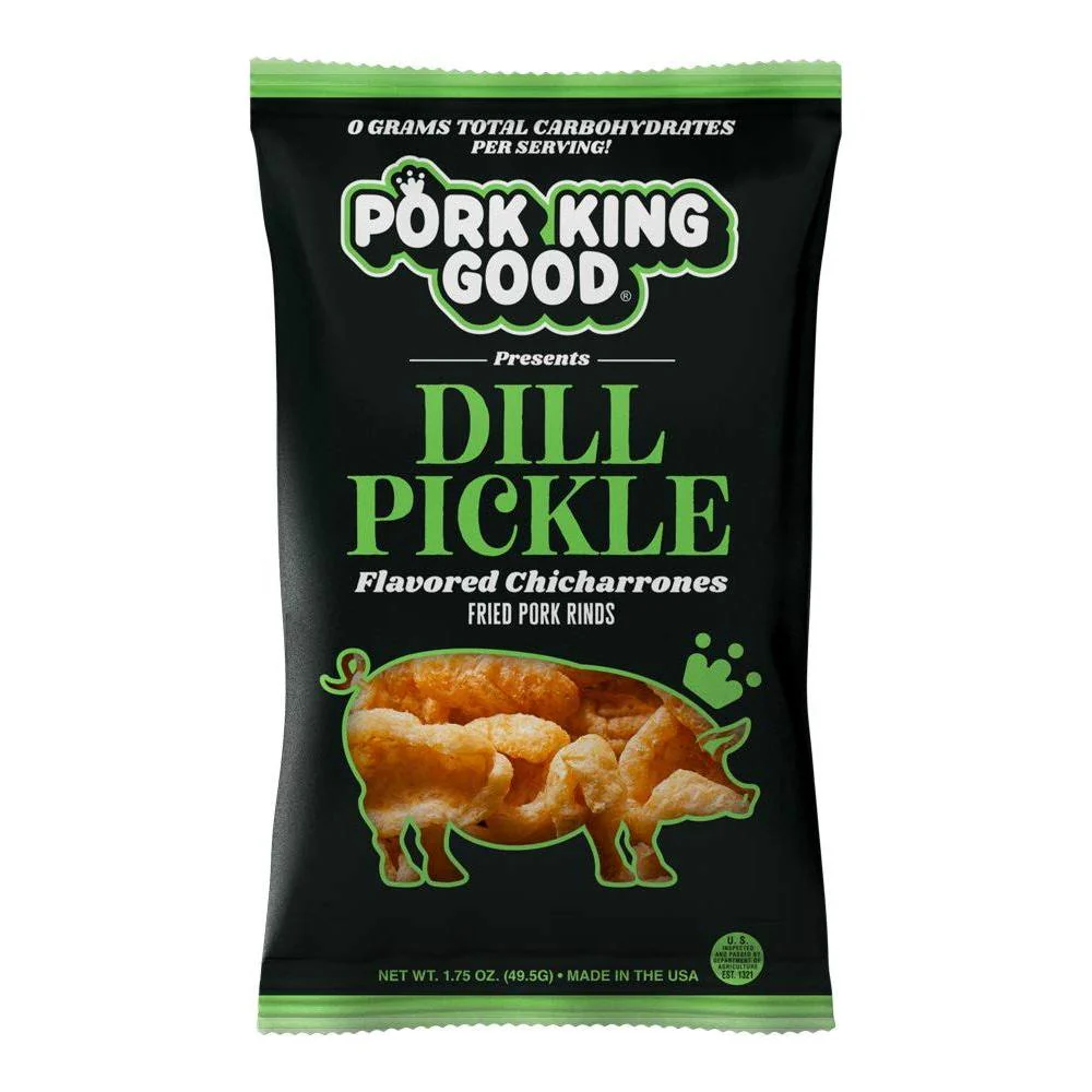 Pork King Good - Fried Pork Rinds - Dill Pickle - 49.5g