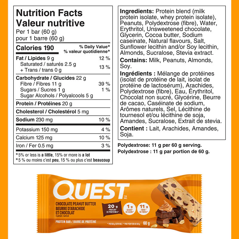 Quest Bar - Chocolate Peanut Butter - Image 2