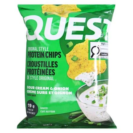 Quest Protein Chips - Sour Cream and Onion - 32g