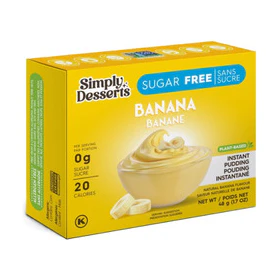 Simply Desserts - Sugar Free Pudding - Banana