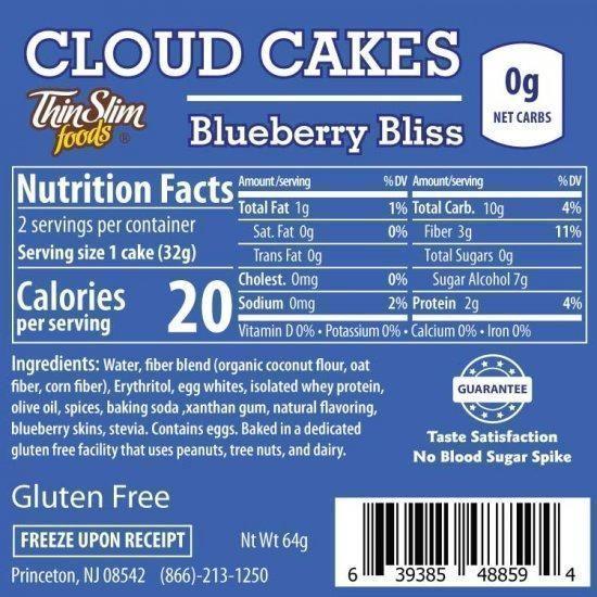 *ThinSlim Foods - Cloud Cakes - Blueberry Bliss - 2pack - Image 2