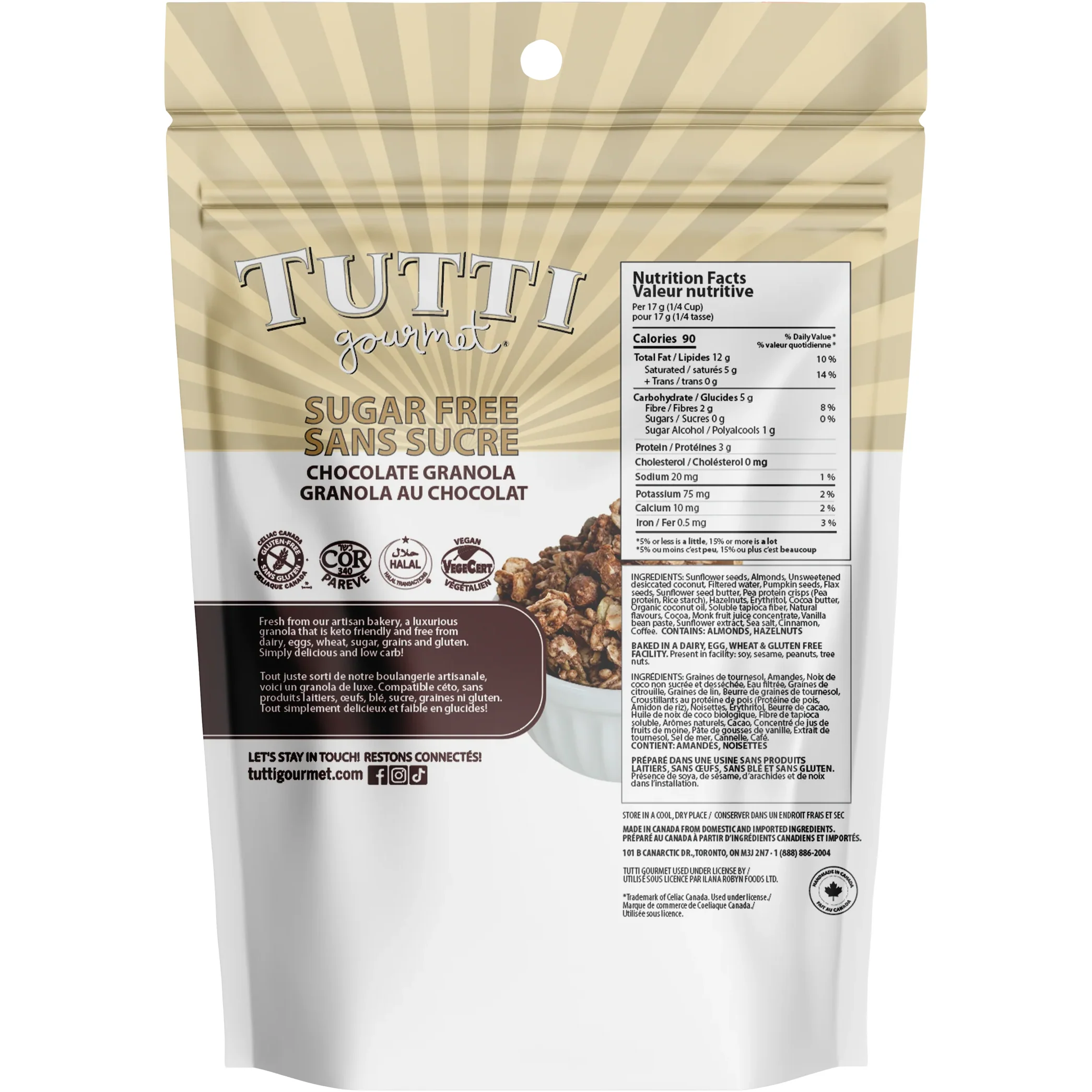 Tutti Gourmet - Keto Granola - Chocolate - 190 g - Image 2
