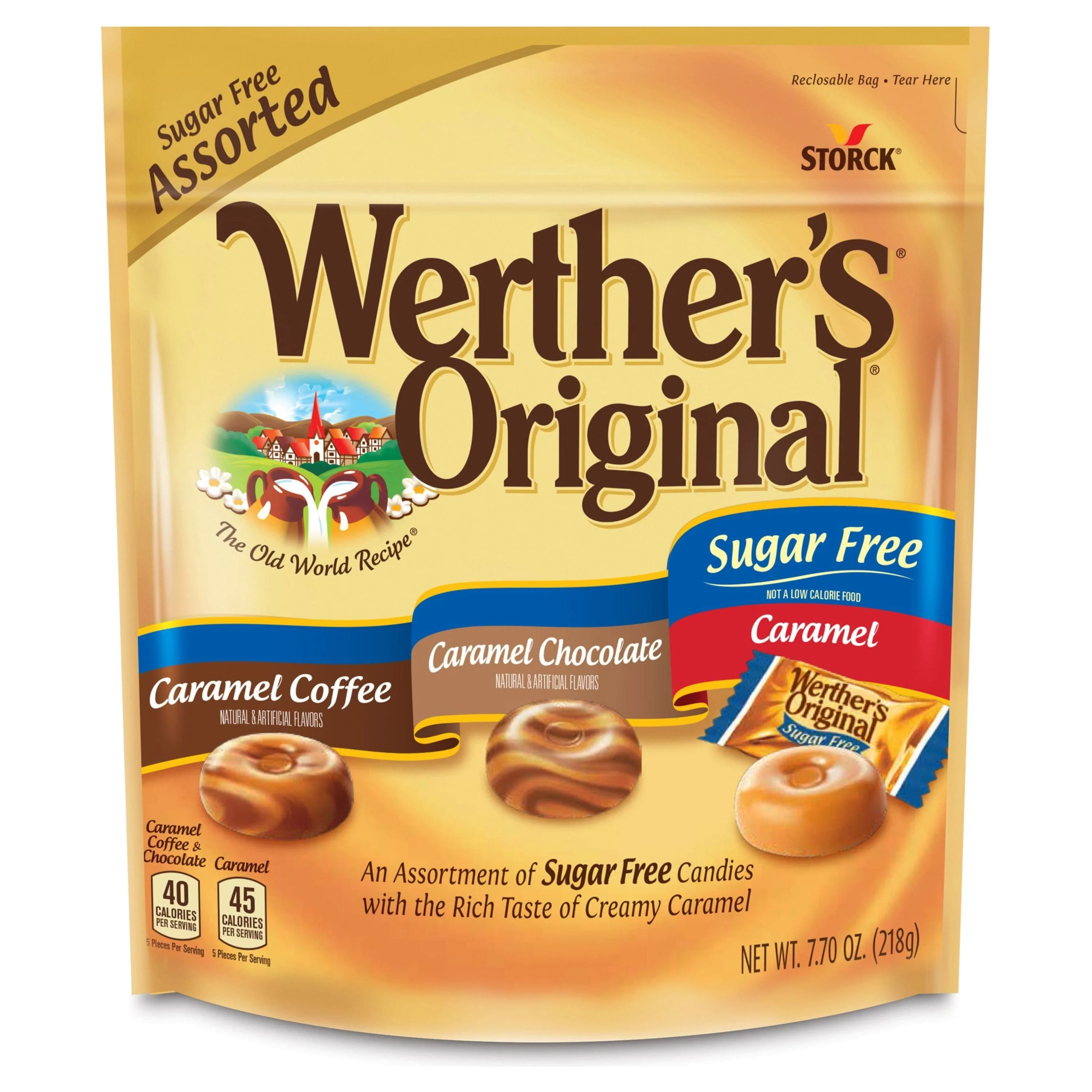 Werther's Original - Sugar Free Hard Candies - Assorted - 218g