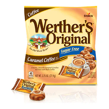 Werther's Original - Sugar Free Hard Candies - Caramel Coffee - 78g